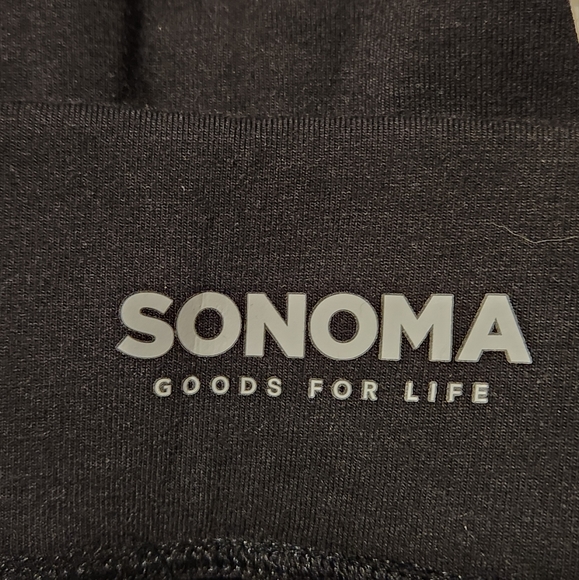 Sonoma brand size L black cinched ankle leggings - Picture 5 of 6